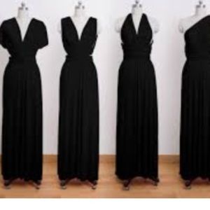 *SOLD*Black  Maxi infinity dress